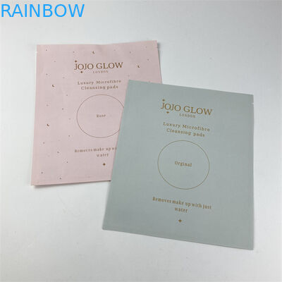 کیسه مسطح کیسه ای کمپوست پذیر PLA چاپ دیجیتال OEM قابل استفاده مجدد برای پدهای پاک کننده آرایش