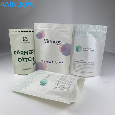 Teeth Clear Aligners Mylar Packaging Bags MOPP Kraft Paper PE One Side Transparent