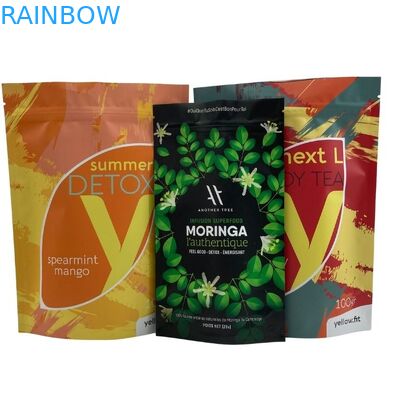 کیسه ایستاده زیپ ضد رطوبت برای بسته بندی قهوه چای