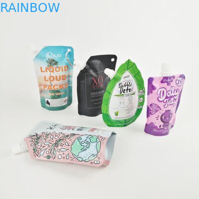 کیسه دهانه پلاستیکی انعطاف پذیر دوی پک مایع برای سس گوجه فرنگی / لوازم آرایشی