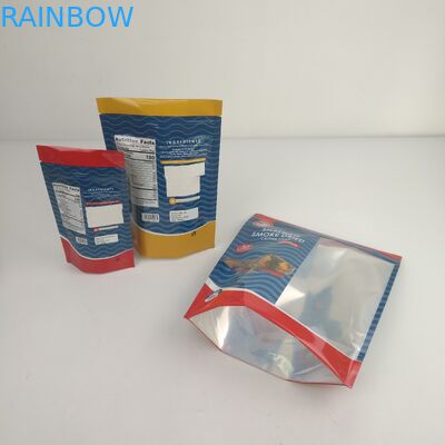 کیسه های نگهدارنده مواد غذایی Stand Up Foil Ziplock Mylar ضد رطوبت ضد بو برای میان وعده