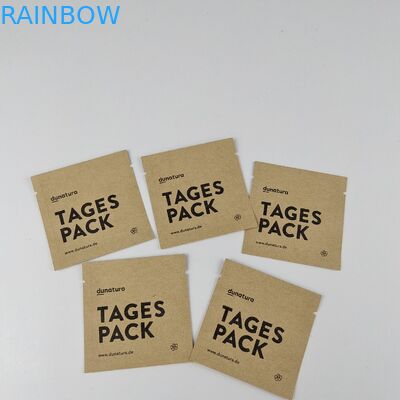 چاپ سفارشی کیسه های کاغذی کرافت زیست تخریب پذیر MOPP کیسه های مهر و موم شده جانبی