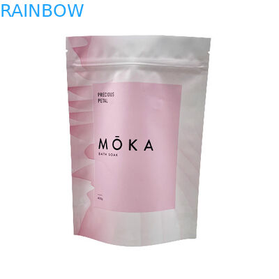 لوگوی سفارشی چاپ شده کیسه زیپلاک کیسه نمک دریا / صابون مایع / بسته بندی اسکراب بدن