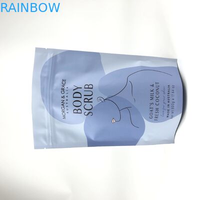 کیسه های ایستاده زیپی مایلار چاپ Gravnre برای اسکراب بدن نمک حمام