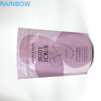 کیسه های ایستاده زیپی مایلار چاپ Gravnre برای اسکراب بدن نمک حمام