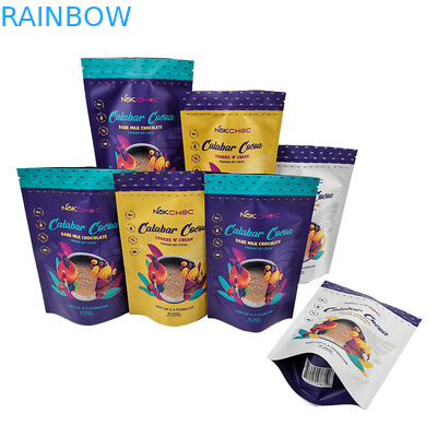 کیسه کیسه ای ایستاده بسته بندی خوراکی سفارشی با ضد بوی زیپ