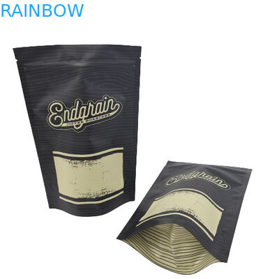 بسته بندی چای قهوه کیسه زیپ دار سفید مات شده که بو را با لوگوی شما ثابت می کند