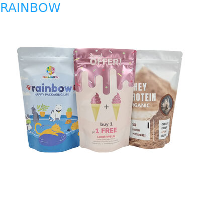 بسته بندی مواد غذایی با زیپ خوراکی 250 گرمی لفاف میله قهوه کیسه ایستاده قابل بسته شدن مجدد