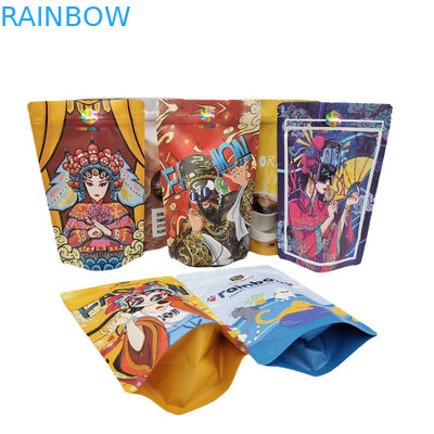 بسته بندی مواد غذایی با زیپ خوراکی 250 گرمی لفاف میله قهوه کیسه ایستاده قابل بسته شدن مجدد