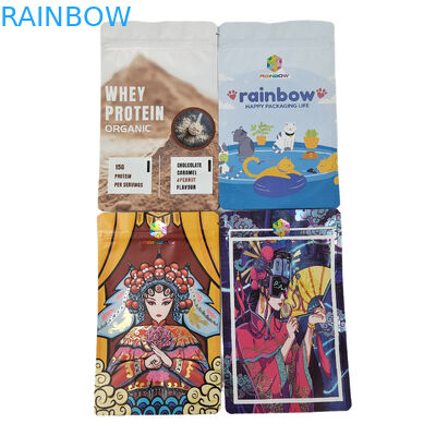 بسته بندی درجه غذایی فویل آلومینیومی مات سفارشی کیسه های زیپ اسنک خوراکی مایلار