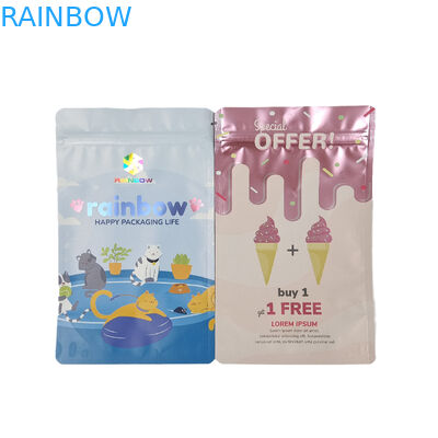 بسته بندی درجه غذایی فویل آلومینیومی مات سفارشی کیسه های زیپ اسنک خوراکی مایلار