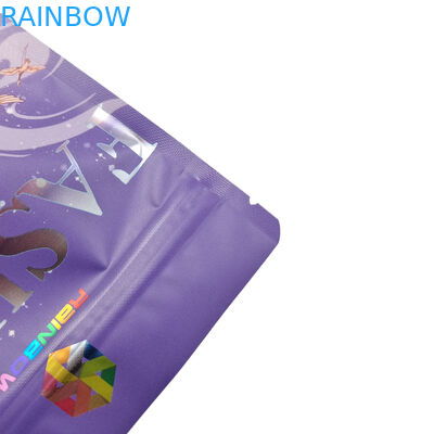 بسته بندی درجه غذایی فویل آلومینیومی مات سفارشی کیسه های زیپ اسنک خوراکی مایلار