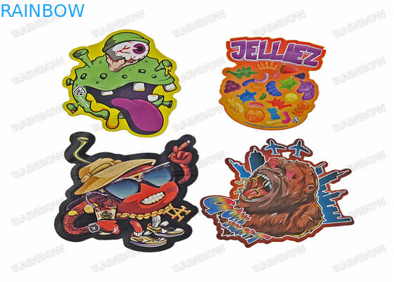 کیسه اسنک 3.5 گرمی Die Cut نامنظم بسته بندی کیسه های مایلار زیپلاک پلاستیکی مواد غذایی خاص