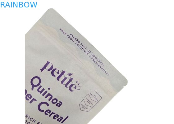 کیسه های ایستاده کاغذ کرافت زیست تخریب پذیر کیسه های بسته بندی مواد غذایی