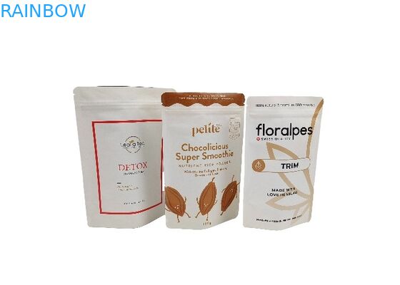 کیسه ایستاده فویل آلومینیومی چای کیسه زیپلاک فویل آلومینیومی ضد بو