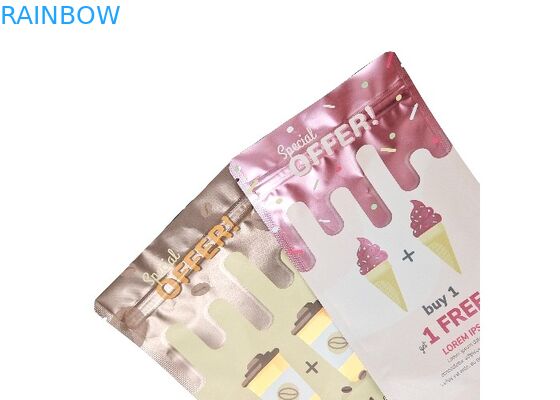 کیسه ایستاده فلزی مات بسته بندی چای سفارشی کیسه های فویل آلومینیومی مایلار