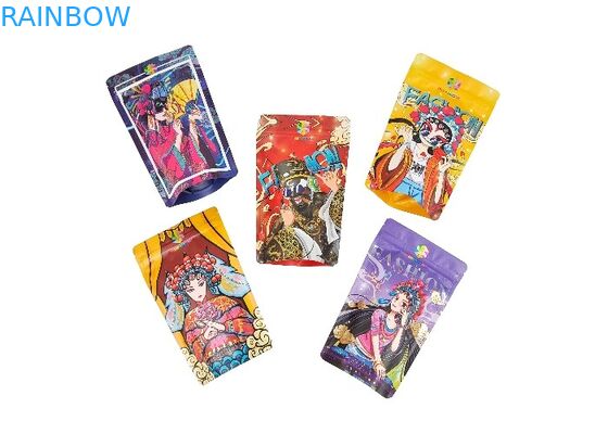 کیسه های ایستاده پلاستیکی فویل آلومینیومی ضد بو، کیسه های زیپ لاک مایلار قابل آب بندی مجدد