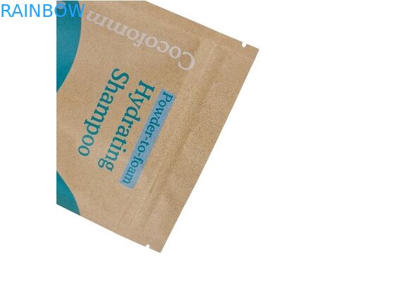 کیسه های ایستاده بسته بندی خوراکی ضد بو، کاغذ کرافت قهوه ای عمده فروشی