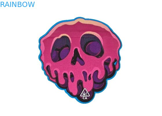 3.5 گرم - 28 گرم هولوگرام فویل آلومینیومی کیسه های مایلار مات فینیش نامنظم خاص