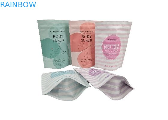 چاپ دیجیتالی کیف ایستاده سفارشی کیسه بسته بندی ضد آب برای پاک کردن بدن