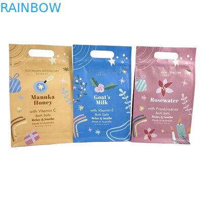 چاپ دیجیتالی سفارشی برچسب خصوصی هدیه اسپای طبیعی نمک اپسم نمک حمام بسته بندی کیسه مایلار کیسه برای 250 گرمی پاک کننده بدن