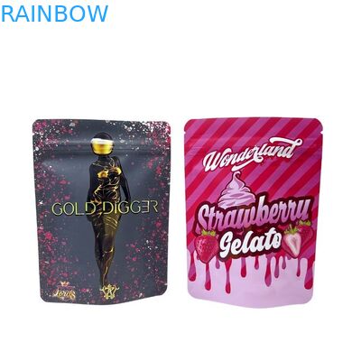 چاپ دیجیتال مینفلی کاغذ آلومینیومی سفارشی قابل باز کردن ایستادن ضد بوی زیپ مایلار بسته بندی کیسه های کیسه ای برای غذا