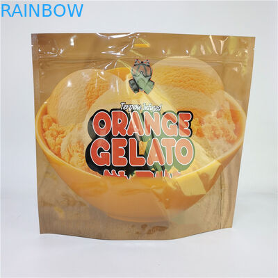 کیسه چاپ دیجیتال 3.5G 1LB نرم لمس کوله هولوگرافیک مانع بوی بالا ضد عفونی کردن کودکان ضد زپ کیسه های ایستاده