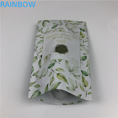 کیسه های چاپ دیجیتال سفارشی لوگو طلا فلزی کیسه های بسته بندی چای