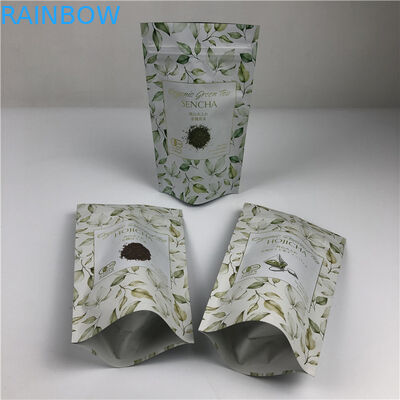 کیسه های چاپ دیجیتال سفارشی لوگو طلا فلزی کیسه های بسته بندی چای