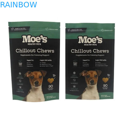 کیسه غذای حیوانات خانگی با زیپ در رنگ های CMYK برای نگهداری طولانی مدت غذای حیوانات خانگی