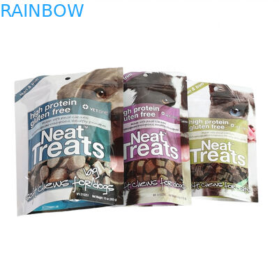 کیسه غذای حیوانات خانگی با زیپ در رنگ های CMYK برای نگهداری طولانی مدت غذای حیوانات خانگی