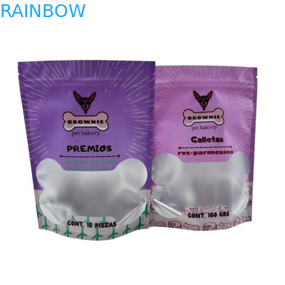 کیسه غذایی قابل استفاده مجدد حیوانات خانگی برای بسته بندی ایستاده با قفل زپ