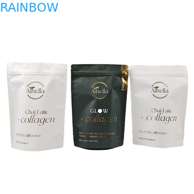 با کیفیت بالا بسته بندی دوباره بسته بندی میله ای برای پودر کاغذ کرافت کیسه های ضد بوی با لوگو