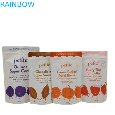 لوگو سفارشی چاپ شده 100٪ بسته بندی بیوتراژ قابل استفاده مجدد کیسه های پلاستیکی ایستاده