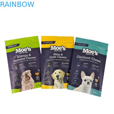 لوگو سفارشی چاپ شده 100٪ بسته بندی بیوتراژ قابل استفاده مجدد کیسه های پلاستیکی ایستاده