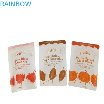 عمده فروش سفارشی چاپی بیوتراژدار با کیفیت بالا کاغذ کرافت بازیافتی Doypack کیف پلاستیکی Ziplock درجه غذایی