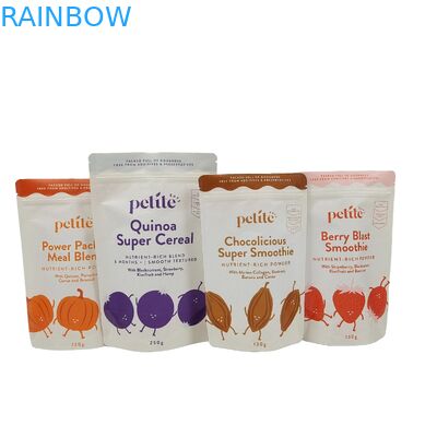 کیسه های کاغذی با قفل زیپ کیسه های بسته بندی قابل مصرف