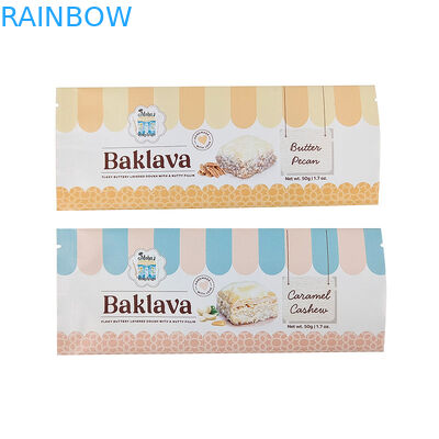 عمده فروشی مواد غذایی درجه سفارشی چاپی کیسه صاف کیسه بسته بندی کم MOQ کیسه های زیست فرسوده