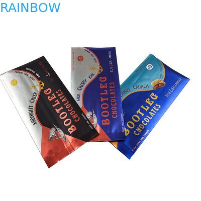 چاپ شده سفارشی مهر و موم گرما پشت ساید مهر و موم کیسه ورق پشت مهر و موم گره وسط آسان اشک بسته بالش هولوگرافیک