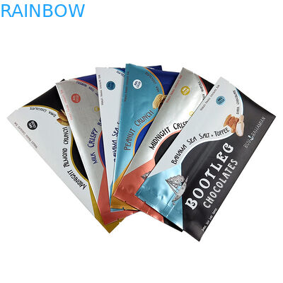 چاپ شده سفارشی مهر و موم گرما پشت ساید مهر و موم کیسه ورق پشت مهر و موم گره وسط آسان اشک بسته بالش هولوگرافیک