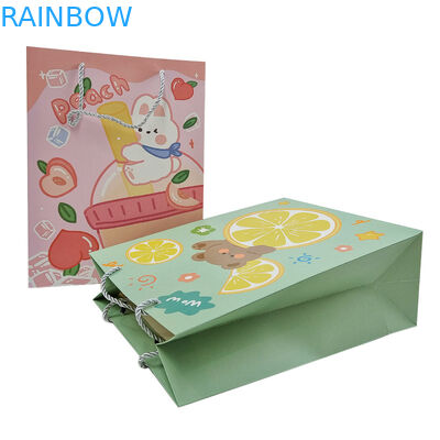 عمده فروشی لوگو چاپ شده سفارشی کیسه کاغذی هدیه لوکس خرده فروشی بوتیک خرید کیسه کاغذی