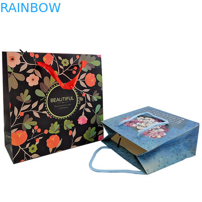 چاپ لوگو سفارشی بسته بندی کاغذ کرافت قابل استفاده مجدد با دسته بسته بندی کاغذ کرافت کیسه هدیه