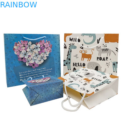 بسته بندی سفارشی کیف کاغذی کرافت با کیفیت بالا کیف خرید قابل تجزیه