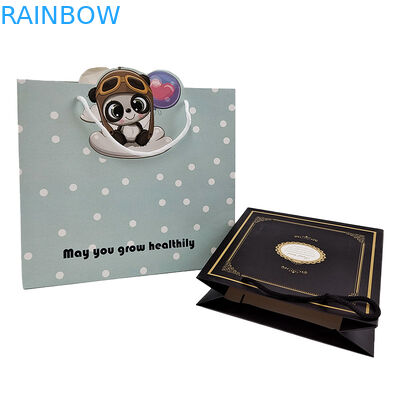 کاغذ طناب رشته Kraft کاغذ کیسه دستگیره طناب کیسه پذیرفتن سفارشی رنگ بسته بندی کاغذ پیچیده