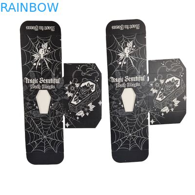 با کیفیت بالا جعبه کاغذی سیاه مربع سفارشی با جعبه هدیه کارتونی سفید