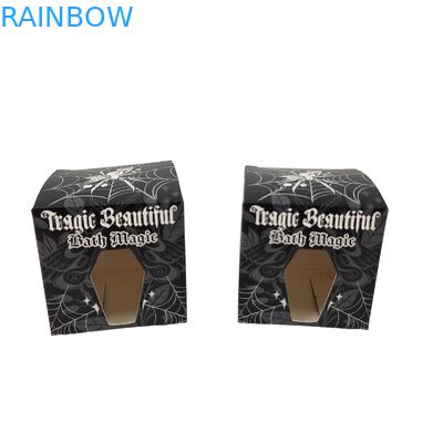 با کیفیت بالا جعبه کاغذی سیاه مربع سفارشی با جعبه هدیه کارتونی سفید