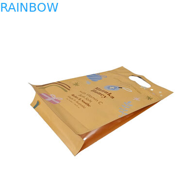 طراحی سفارشی چاپ شده مت مربع تخت پایین طرف گسیت پلاستیکی Mylar ورق لوگو بسته بندی کیسه آسان اشک کیسه های زیپ