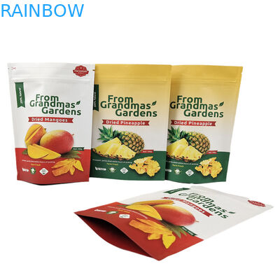 لوگو سفارشی کاغذ کرافت کیف ایستاده مواد غذایی درجه بیوتراژ قابل بویایی با لوگو