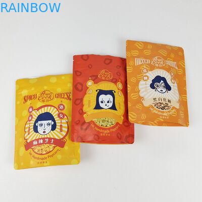 کيفيت بالاي فولک آلومينيوم لاينيزه شده زپ قفل کيف ايستاده کوله مات سفيد فولک کوله قهوه زپ