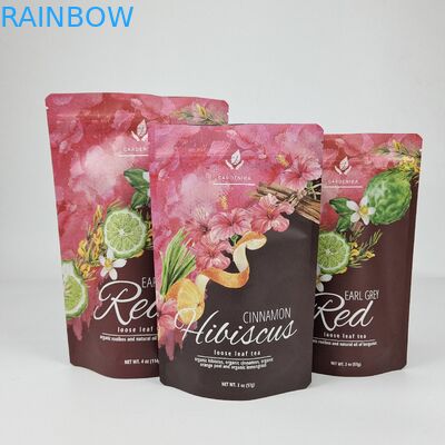 چاپ دیجیتال مهر گرمایی 100g 250g 500g پلاستیک Ziplock ضد بوی بلند بسته بندی کیسه های Mylar